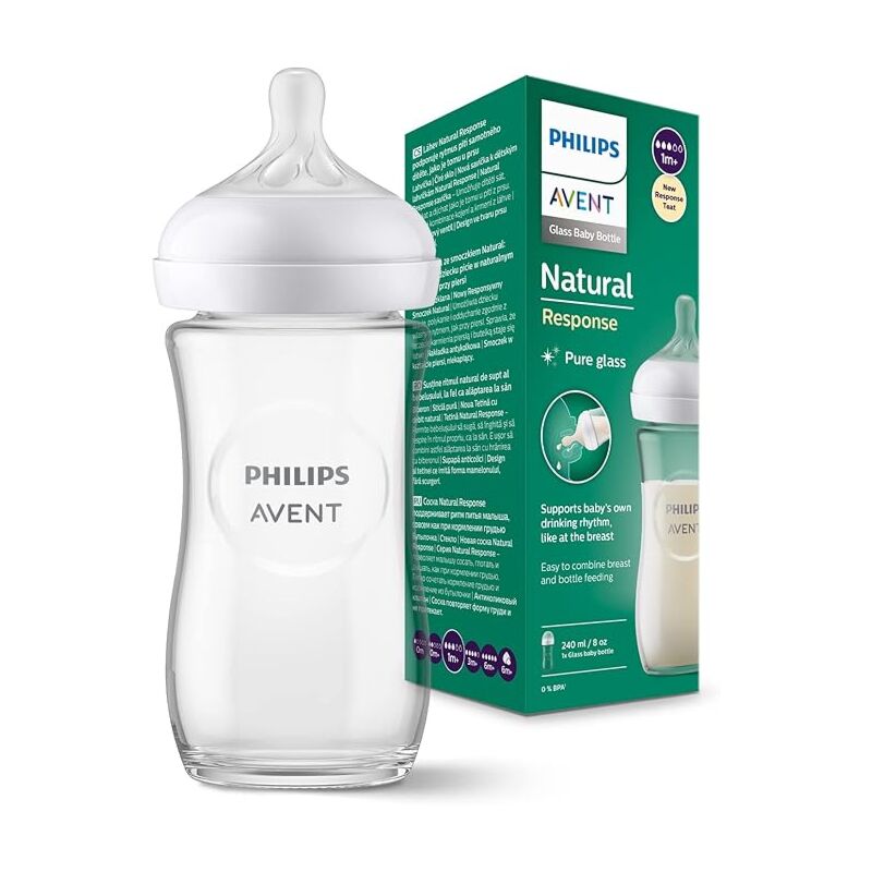 AVENT - BIBERON NATURAL EN VERRE 1M+