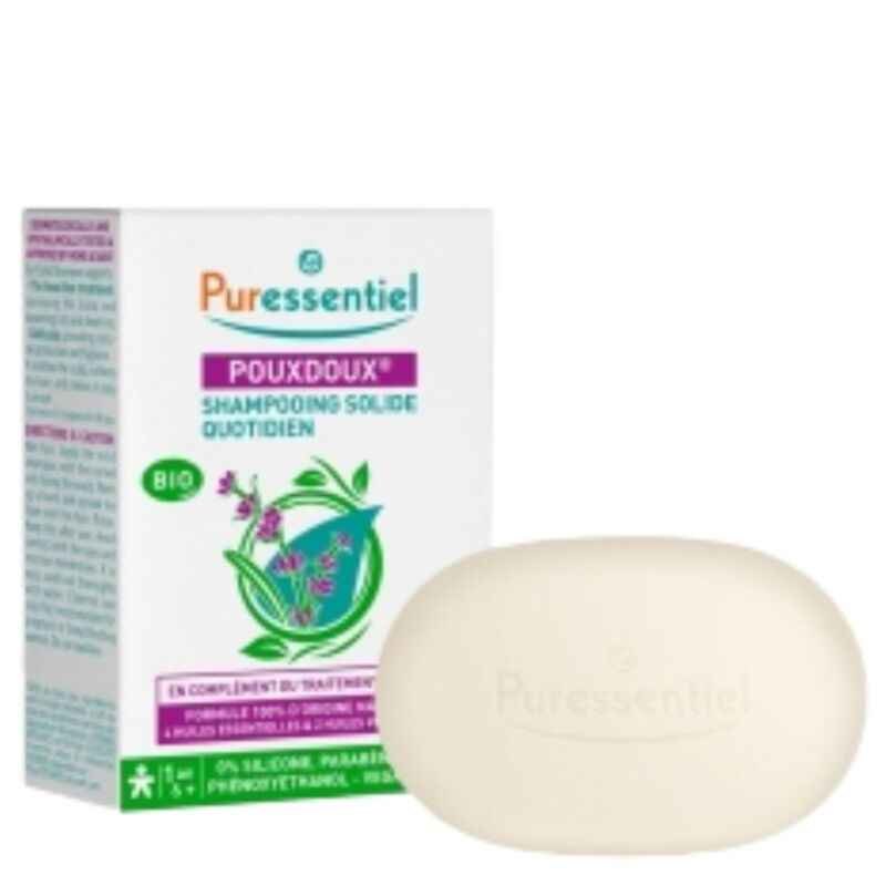 PURESSENTIEL - POUXDOUX SHAMPOING SOLIDE QUOTIDIEN BIO 60 G