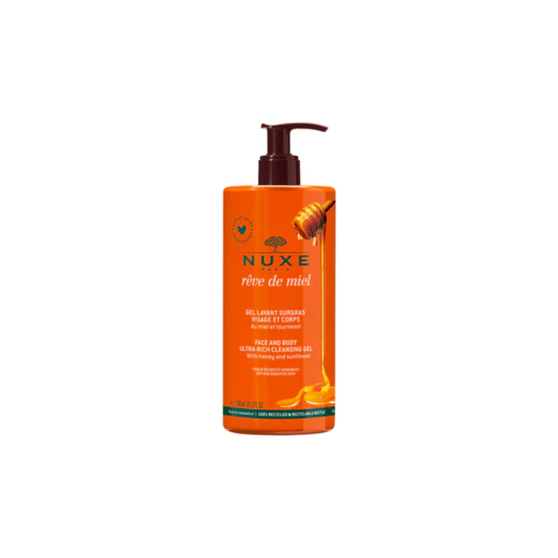NUXE - RÊVE DE MIEL GEL LAVANT SURGRAS VISAGE ET CORPS 750 ML