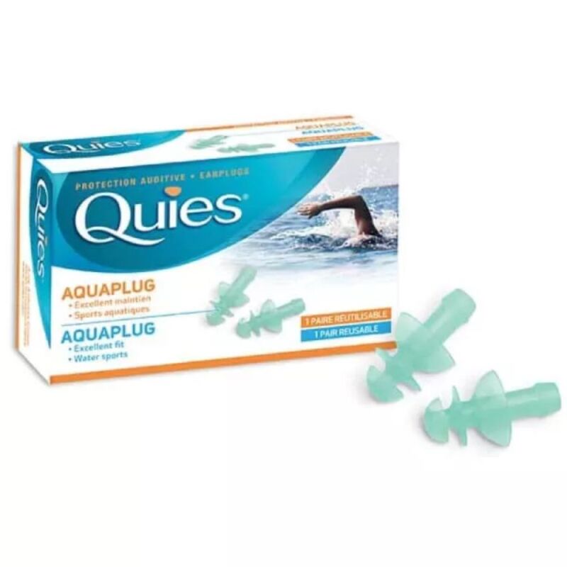 QUIES - AQUAPLUG PROTECTION AUDITIVE RÉUTILISABLE.