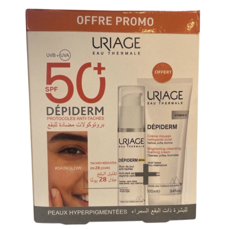 URIAGE - COFFRET  DEPIDERM  SPF 50    DEPIDERM CREME MOUSSE
