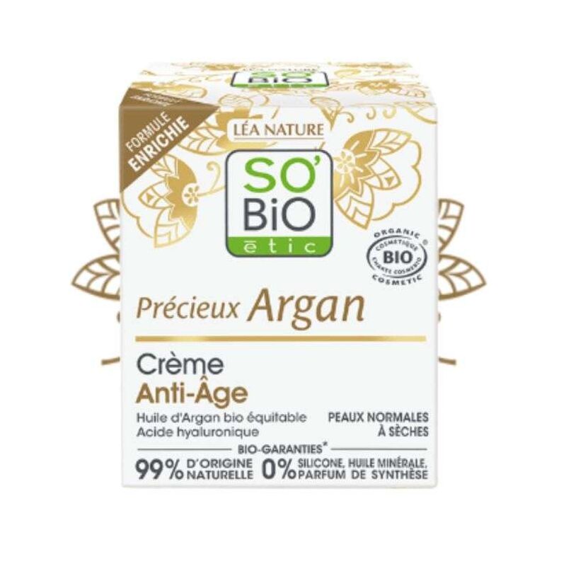 LEA NATURE - SO BIO - PRECIEUX ARGAN CREME ANTI AGE PEAUX NORMALES A SECHES