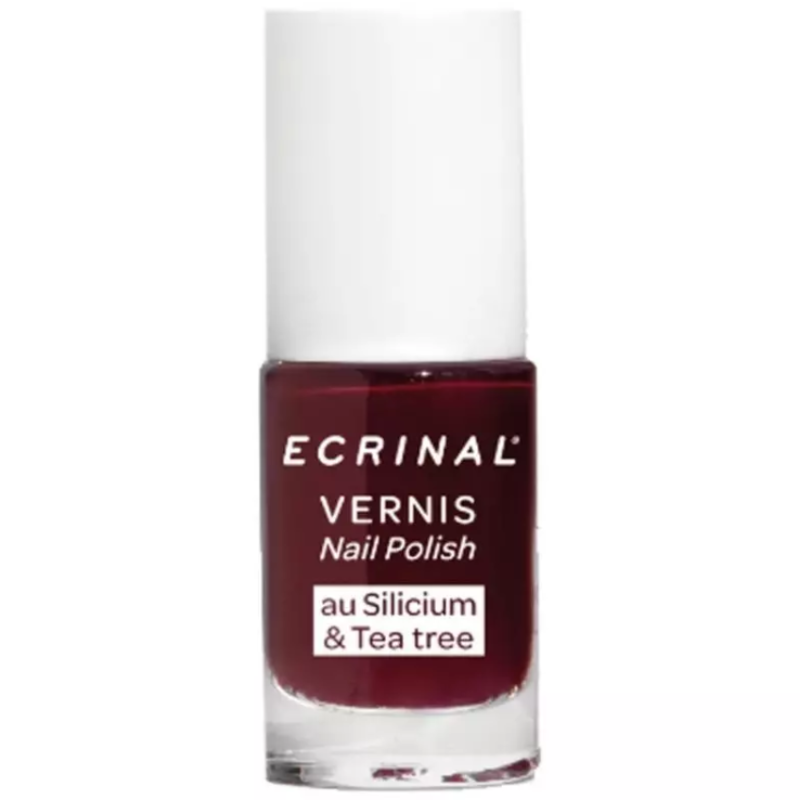 ECRINAL - VERNIS SILICIUM   TEA TREE ROUGE CERISE 5ML