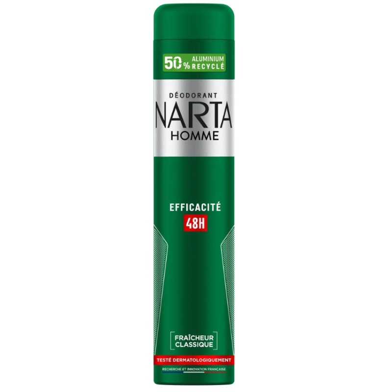NARTA - DÉODORANT SPRAY HOMME FRAÎCHEUR CLASSIQUE 48H