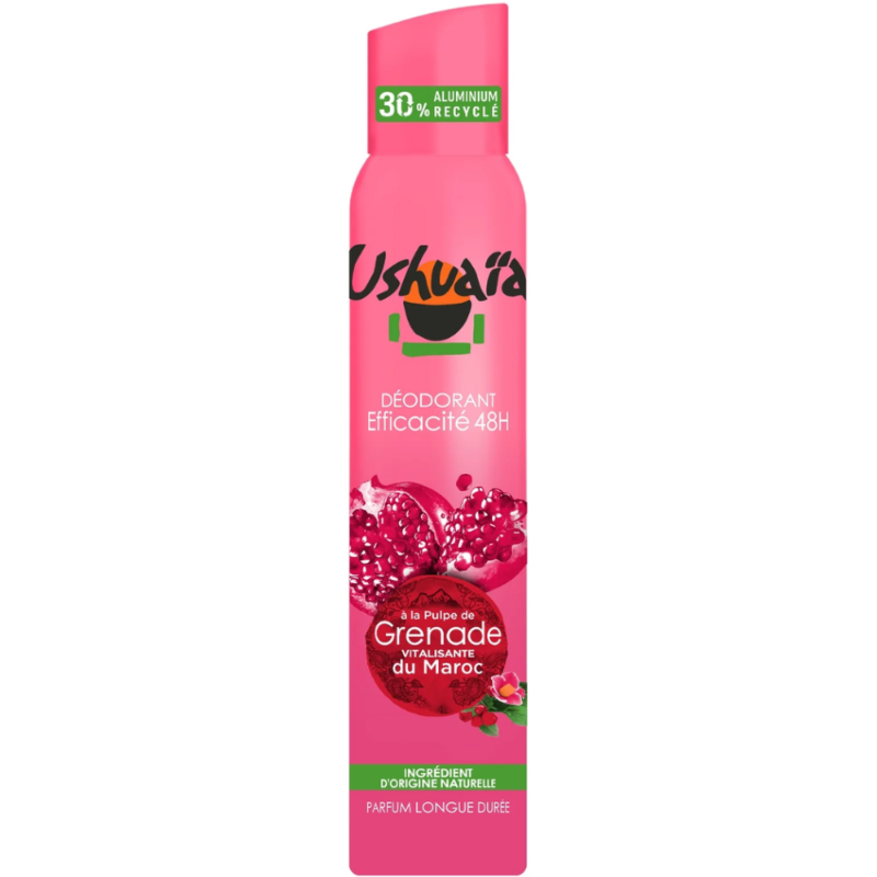 USHUAIA - DEODORANT SPRAY FEMME GRENADE