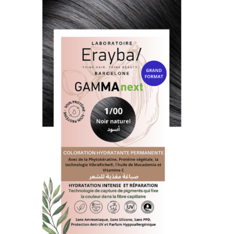 ERAYBA - GAMMA COLOR 1/00 NOIR NATUREL