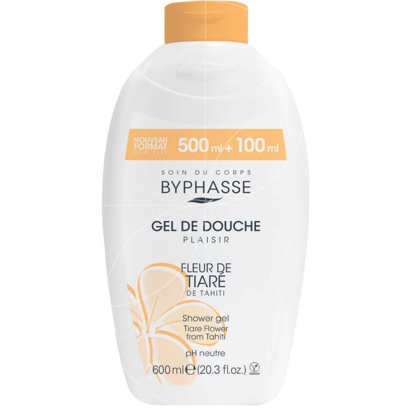 BYPHASSE - GEL DE DOUCHE FLEUR DE TIARE 600ML