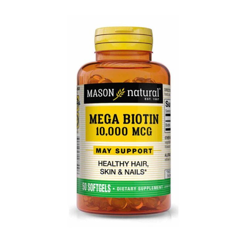 MASON NATURAL - MEGA BIOTIN 10000 MCG 50 GELULES