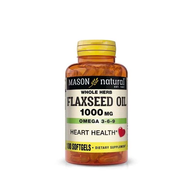 MASON NATURAL - FLAXSEED OIL 1000MG 100 GELULES