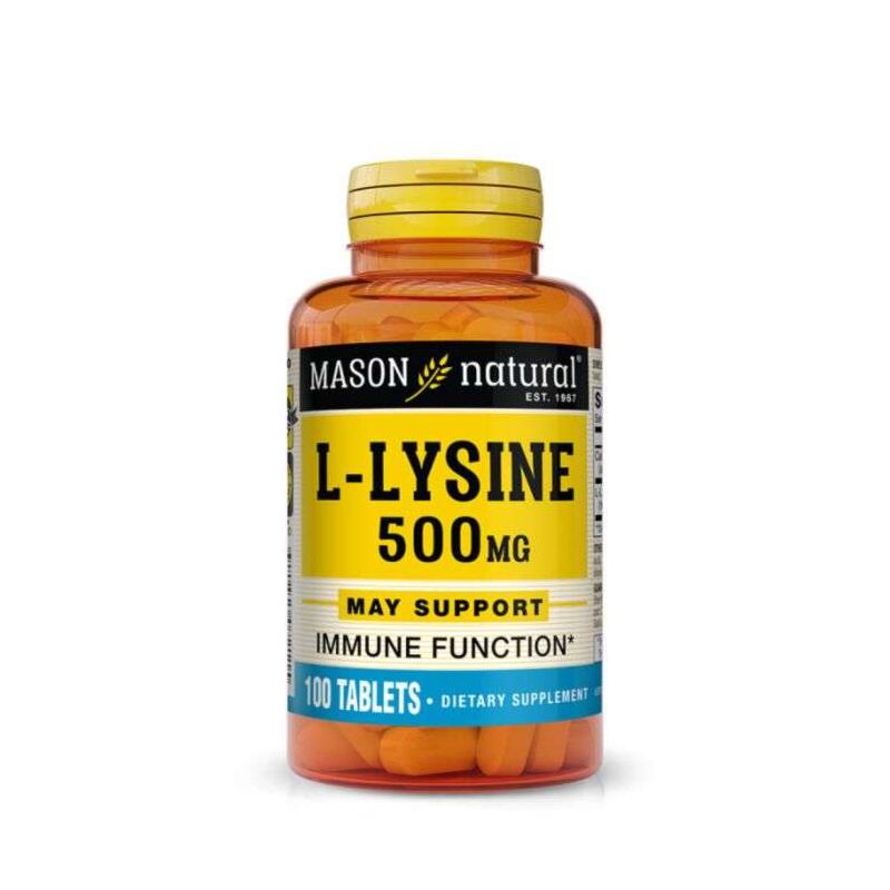 MASON NATURAL - L LYSINE 500 MG 100 TABLETS
