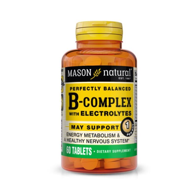 MASON NATURAL - PERFECTLY BALANCED B COMPLEX WITH ELECTOLYTES 60 TABLETTES