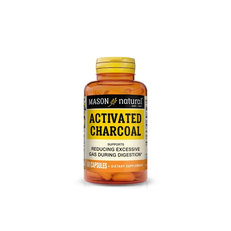MASON NATURAL - ACTIVATED CHARCOAL 60 CAPSULES 787-60