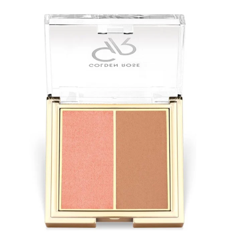 GOLDEN ROSE -  ICONIC BLUSH DUO 01 ROSE NUDE