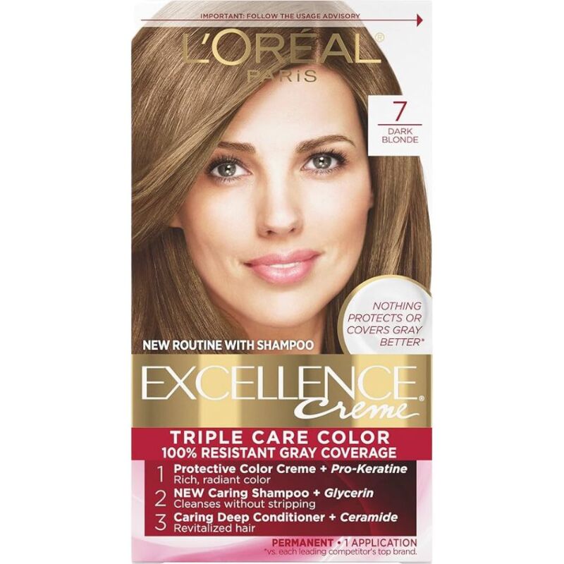L'OREAL PARIS - COLORATION EXCELLENCE 7 = ELSEVE SHAMPOING COLOR VIVE 200ML