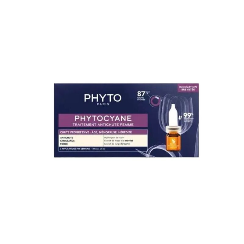 PHYTO - SET PHYTOCYANE TRAITEMENT ANTICHUTE FEMME CHUTE PROGRESSIVE