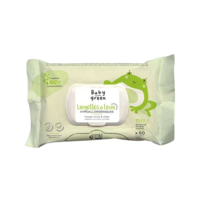 MKL - BABY GREEN LINGETTES EAU BIO *60