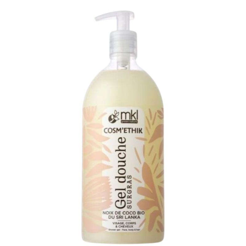 MKL - COSMETHIK GEL DOUCHE SURGRAS NOIX DE COCO BIO DU SIRI LANKA 1L