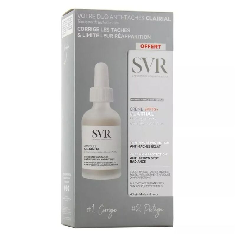 SVR - CLAIRIAL AMPOULE CONCENTRE 30ML  CLAIRIAL CREME SPF50  40ML OFFERT