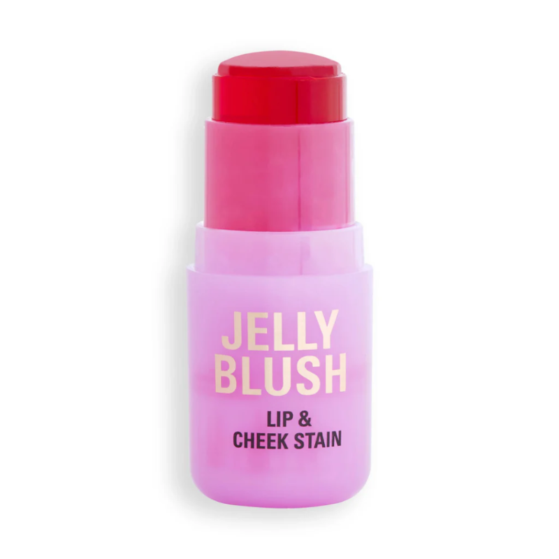 REVOLUTION  - JELLY BLUSH STICK LIP AND CHEEK STAIN STRAWBERRY PINK
