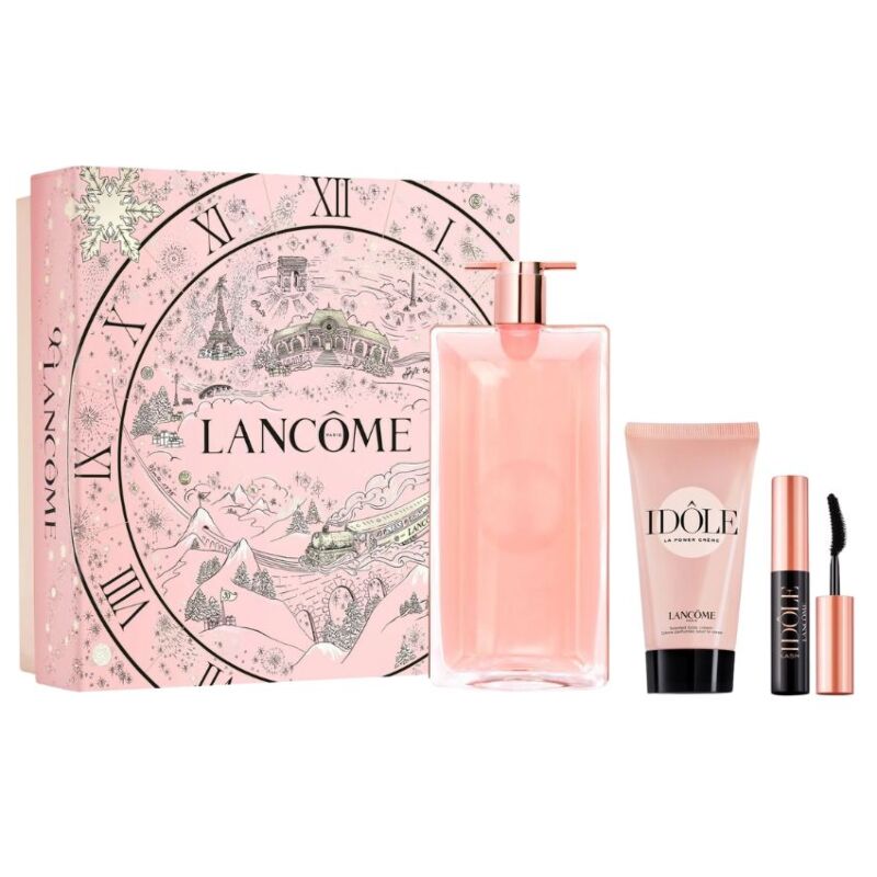 LANCÔME -  IDÔLE COFFRET EAU DE PARFUM   LAIT POUR LE CORPS   MASCARA IDÔLE