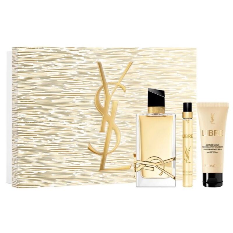 YVES SAINT LAURENT  - LIBRE COFFRET CADEAU 3 PIÈCES  POUR FEMME - EDP 90 ML