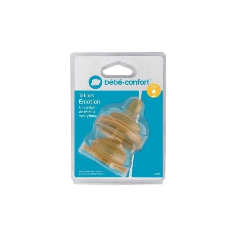 BEBE CONFORT - TETINES EMOTION LATEX 0-12 MOIS