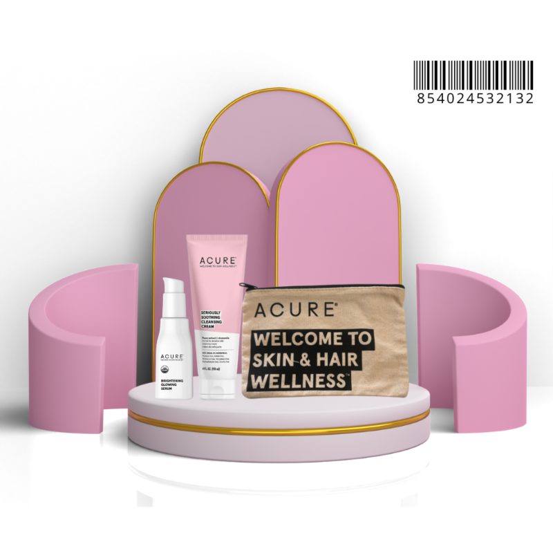 ACURE - PACK CLEANSING CREAM 118 ML + BRIGHTENING GLOWING SERUM 30ML