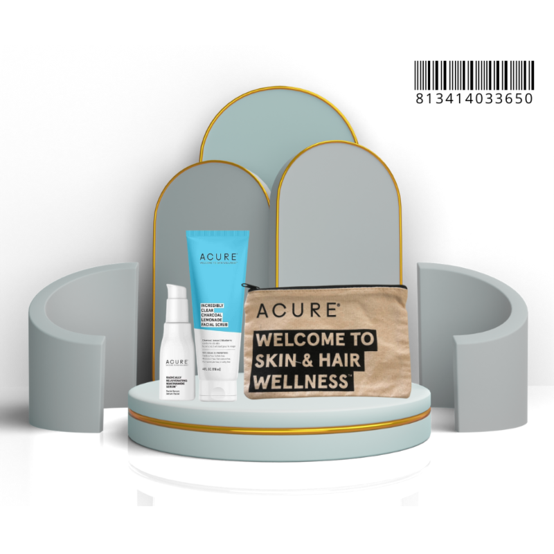 ACURE - PACK NIACINAMIDE SERUM AND CHARCOAL  FACIAL SCRUB