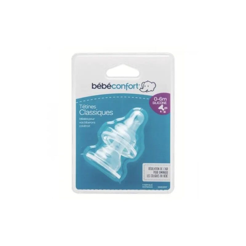 BEBE CONFORT - TETINES CLASSIQUES COL ETROIT 0-6 MOIS