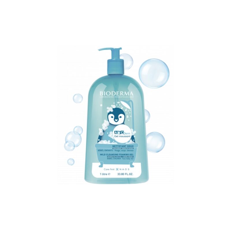 BIODERMA - ABCDERM GEL MOUSSANT NETTOYANT DOUX 1L