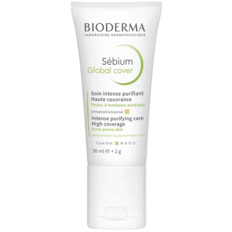 BIODERMA - SEBIUM GLOBAL COVER SOIN INTENSE PURIFIANT HAUTE COUVRANCE 30ML
