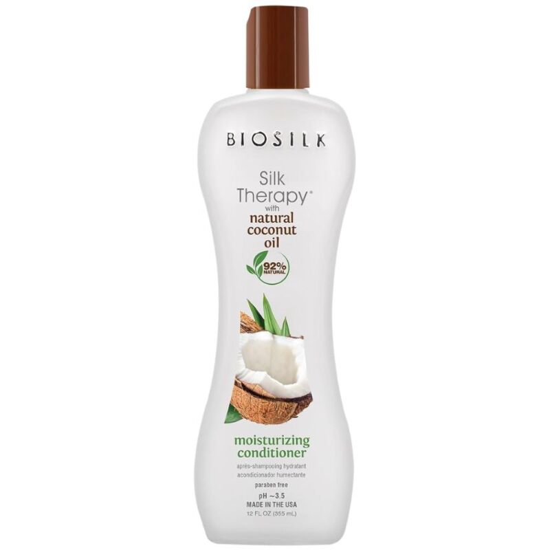 BIOSILK - SILK THERAPY COCONUT OIL MOISTURIZING CONDITIONER 355ML