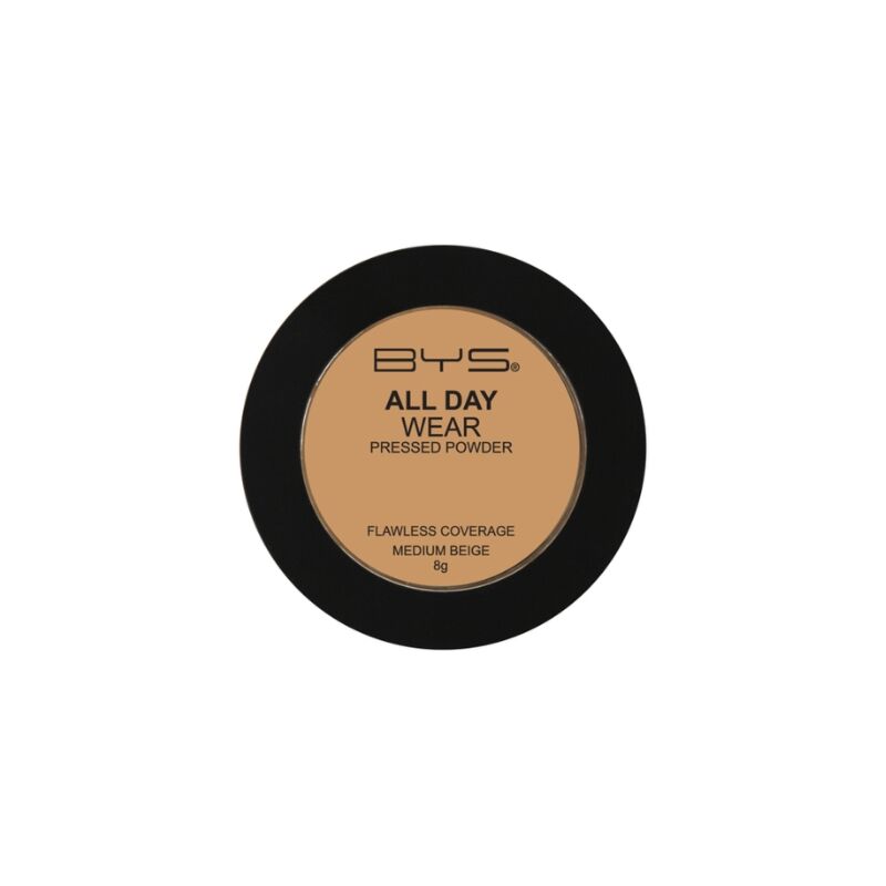 BYS - ALL DAY WEAR PRESSED POWDER MEDIUM BEIGE 