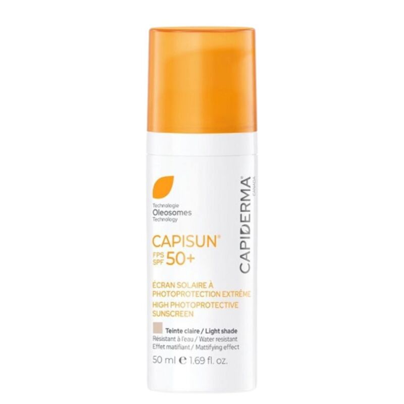 CAPIDERMA - CAPISUN ECRAN SOLAIRE TEINTE CLAIRE SPF50  50ML