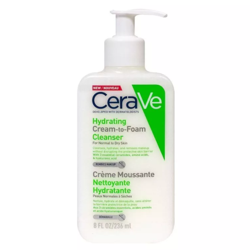 CERAVE - CREME MOUSSANTE NETTOYANTE HYDRATANTE 236ML