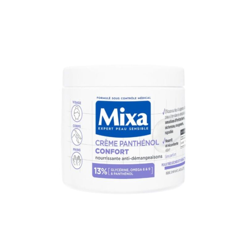 MIXA - CRÈME PANTHÉNOL CONFORT – VISAGE, CORPS , MAINS 400ML