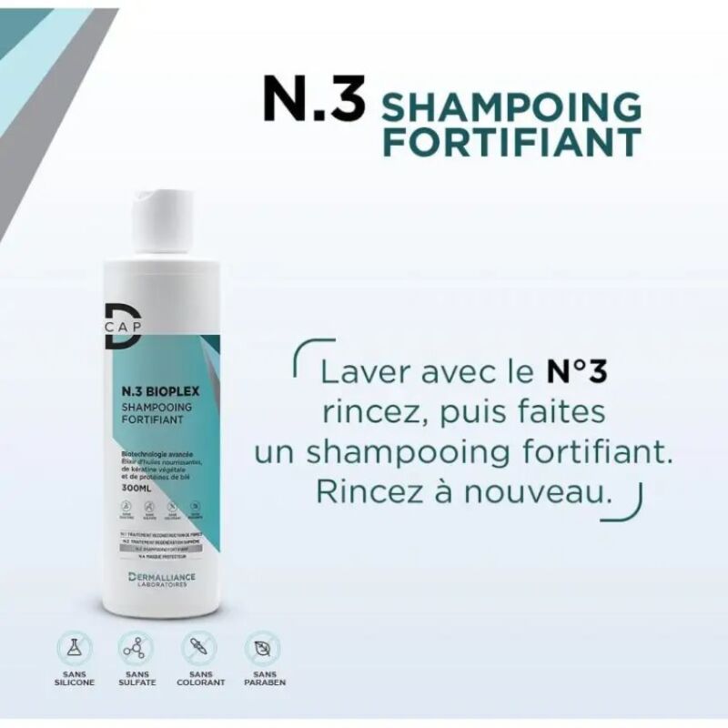 D-CAP - BIOPLEX N3 SHAMPOING FORTIFIANT 300 ML