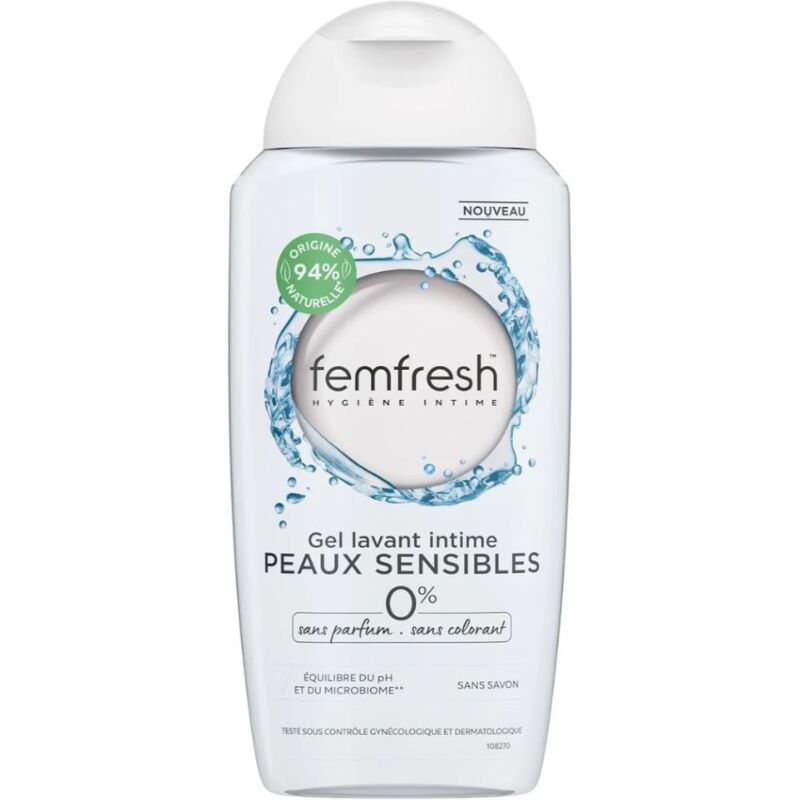 FEMFRESH - GEL LAVANT INTIME PEAUX SENSIBLES 250 ML