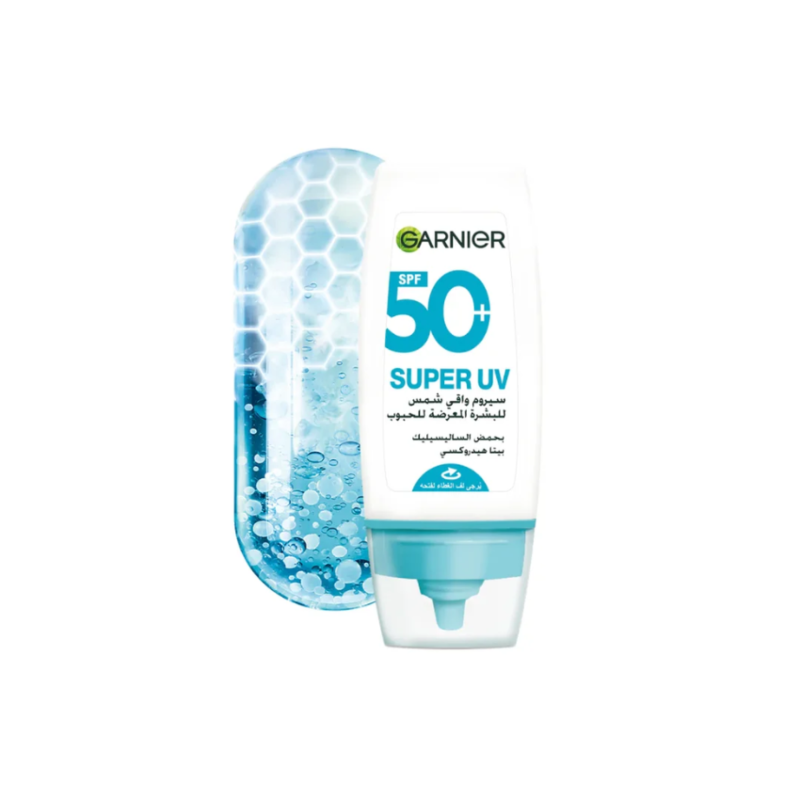 GARNIER - SUPER UV ANTI-ACNE SERUM SPF50+ 30ML