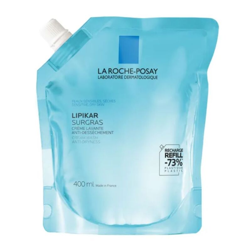 LA ROCHE POSAY - LIPIKAR SURGRAS CREME LAVANTE RECHARGE 400 ML