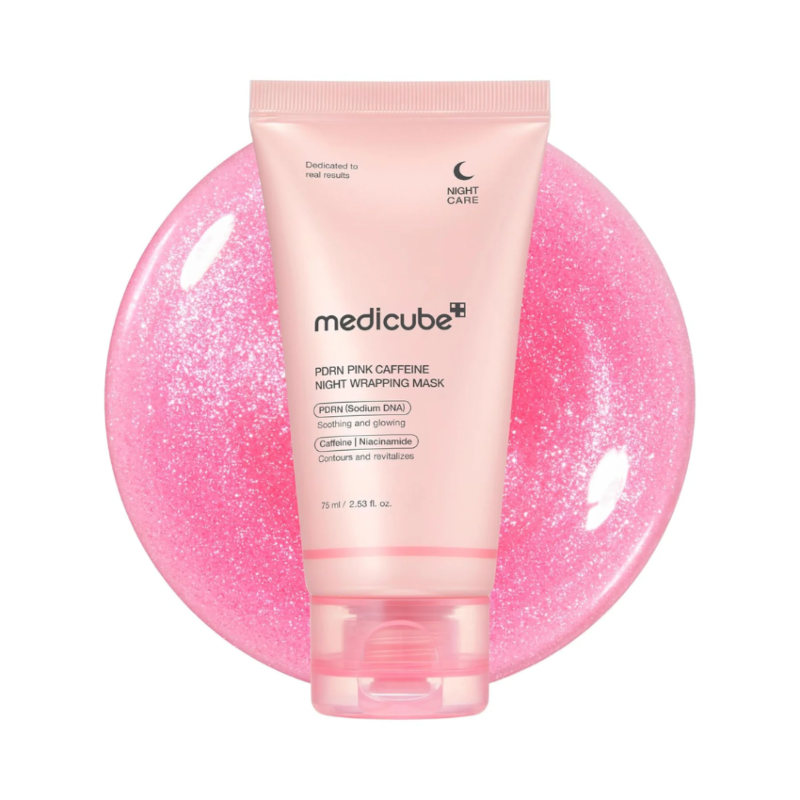 MEDICUBE - PDRN PINK CAFFEINE OVERNIGHT WRAPPING MASK 75 G