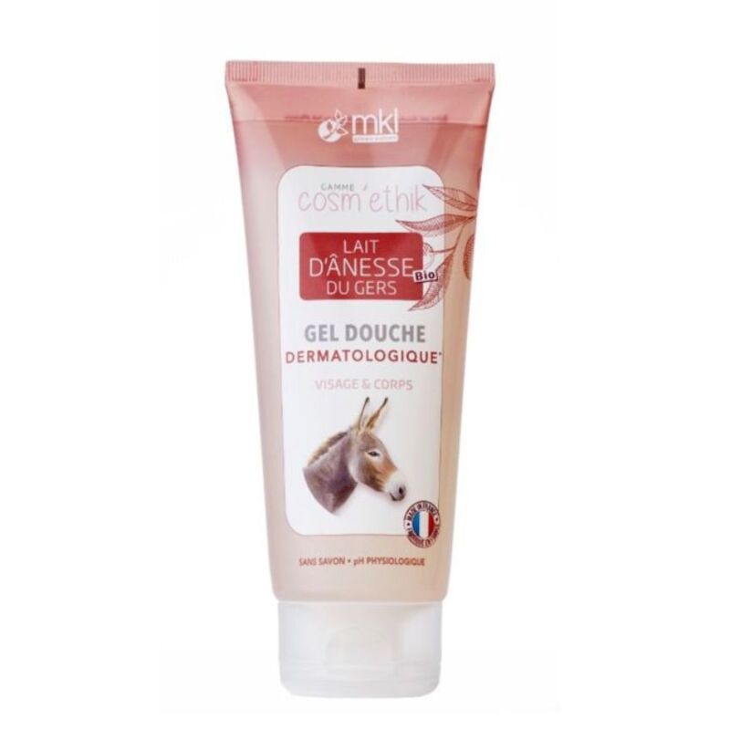 MKL GREEN NATURE - COSM'ETHIK GEL DOUCHE SURGRAS LAIT D'ANESSE BIO DES PYRENEES 200ML