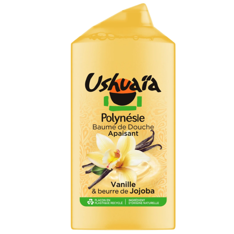 USHUAIA - GEL DOUCHE HYDRATANT VANILLE BEURRE DE JOJOBA 300ML