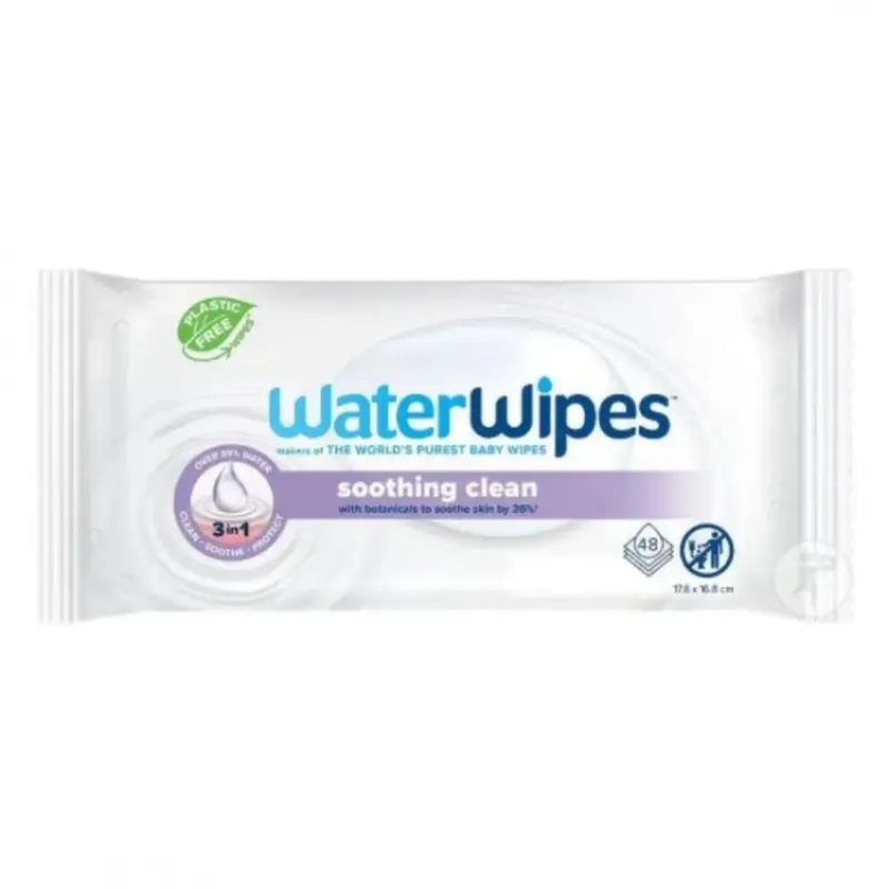 WATERWIPES - LINGETTES APAISANTES EXTRAIT DE LAVANDE B48