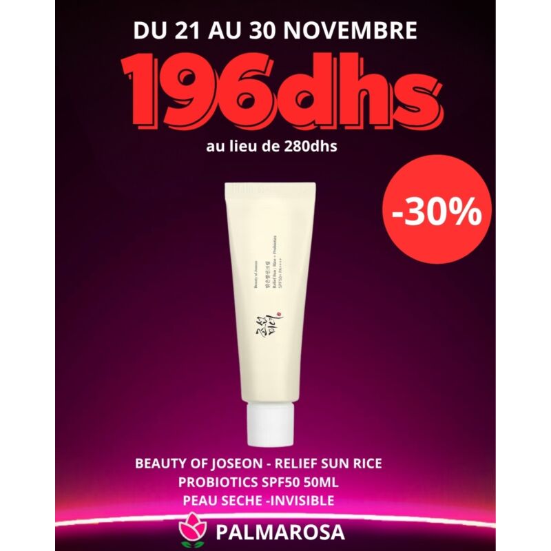 BEAUTY OF JOSEON - RELIEF SUN RICE  PROBIOTICS SPF50  50ML
