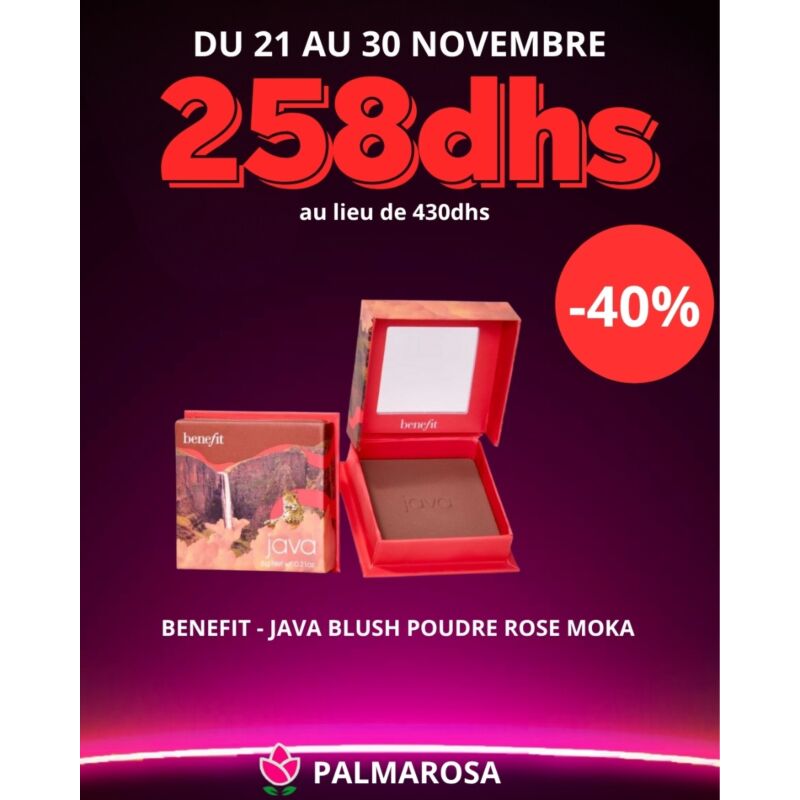 BENEFIT - JAVA BLUSH POUDRE ROSE MOKA