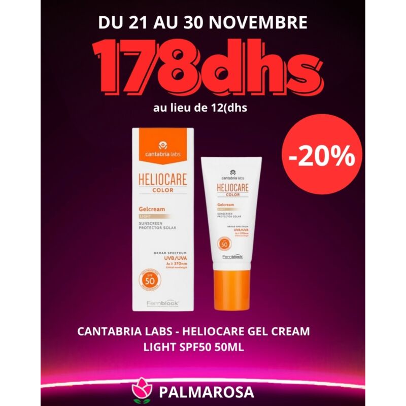 CANTABRIA LABS - HELIOCARE GEL CREAM LIGHT SPF50 50ML