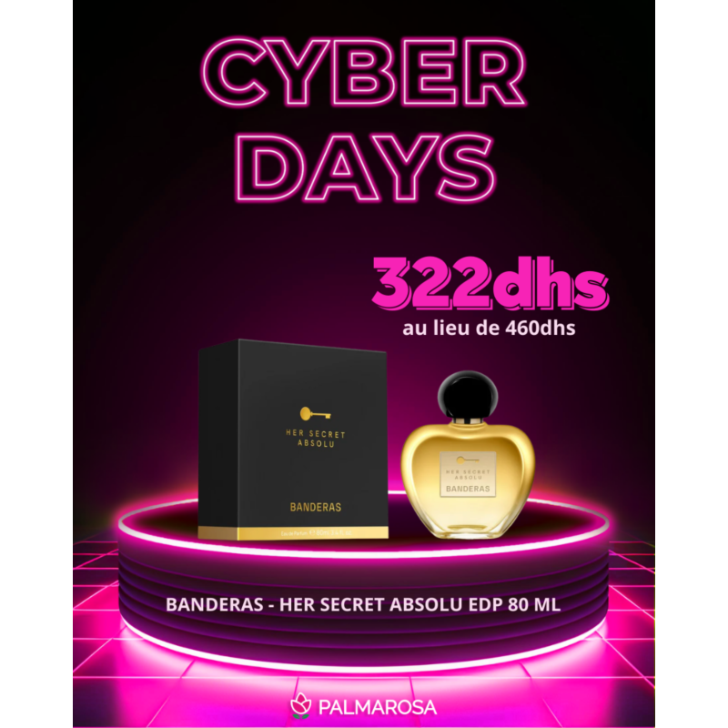 BANDERAS - HER SECRET ABSOLU EDP 80 ML