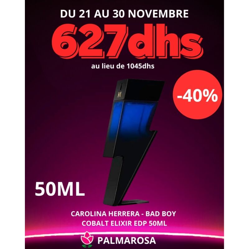 CAROLINA HERRERA - BAD BOY COBALT ELIXIR EDP 50ML