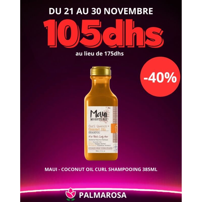 MAUI - COCONUT OIL CURL SHAMPOOING 385ML